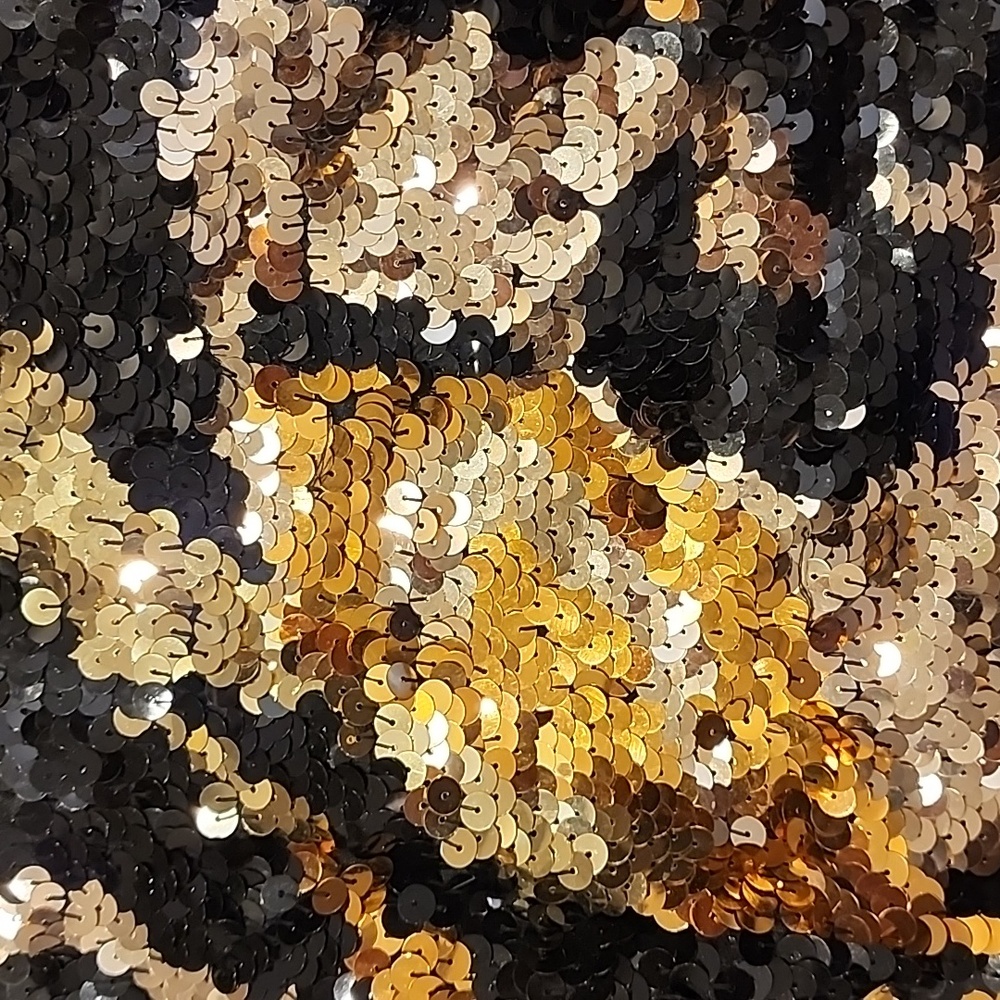 Sequin Black and Gold Dress - Picture 10 of 15